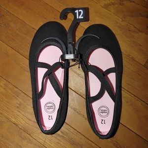NEW Wonder Nation Girl's Ballet Flats size 12!